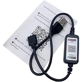 TOPXCDZ Smart 5V USB Bluetooth Controller 4pin 5050 2835 RGB LED Strip Light 4 Pin Connector Phone APP Contrl Tape TV Backlight Decor (USB 5V)