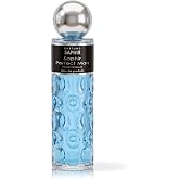 PARFUMS SAPHIR Seduction Man Eau de Parfum, Spray Cologne for Men 200ml | Fresh Woody Aquatic, Grapefruit Blackcurrant Mandarin Jasmine &amp; Guaiac Wood, Long-Lasting, Day to Night, Gift for Him