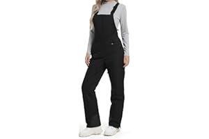 BenBoy Women's Snow Ski Bibs Adjustable Straps Overalls -Waterproof Insulated Pants Winter Outdoor Snowboard