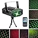 LED Laser Party Lights Projector Zacfton Led Stage Lights Mini Auto Flash RGB Sound Activated for Disco DJ Party Home Show Birthday Wedding Halloween Christmas Holiday Black (Black)