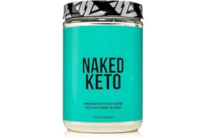 NAKED NUTRITION Naked Keto - Premium Keto Fat Bomb Powder - Unflavored - Only Two Ingredients - Gluten-Free, Soy Free Keto Supplement with No Gmos and No Artificial Sweeteners - 1.3 Lb