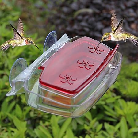 Juegoal Window Hummingbird Feeder 8 Ounce