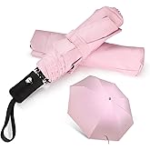 Shinok Travel Umbrella Compact Folding Sun Umbrellas Lighweight Auto Open Close for Women Parasol