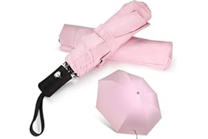 Shinok Travel Umbrella Compact Folding Sun Umbrellas Lighweight Auto Open Close for Women Parasol