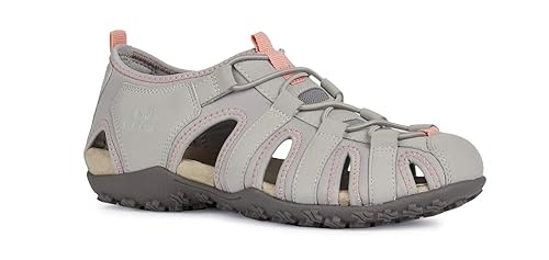 Geox SP Geox D9225A0EK15C1010-M69 Strel Damen Trekkingsandale Lederimitat Geox-System, Groesse 39, beige