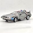 HW 1/18 Elite for Back to The Future Time Machine Ultimate Edition BCJ97 Diecast Car Models Hobbies Collection Gifts