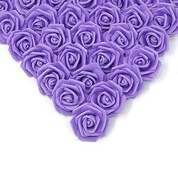 IPOPU Artificial Rose Flower Heads, 100 Pcs Real