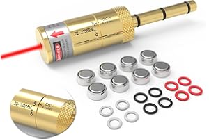 ARKSIGHT Laser Bore Sight for .22LR/223/.17HMR/.177 Cal/ 9MM/.38SPL/.380 Cal, End Barrel Bore Laser Boresighter with Switch Function Easy to Use