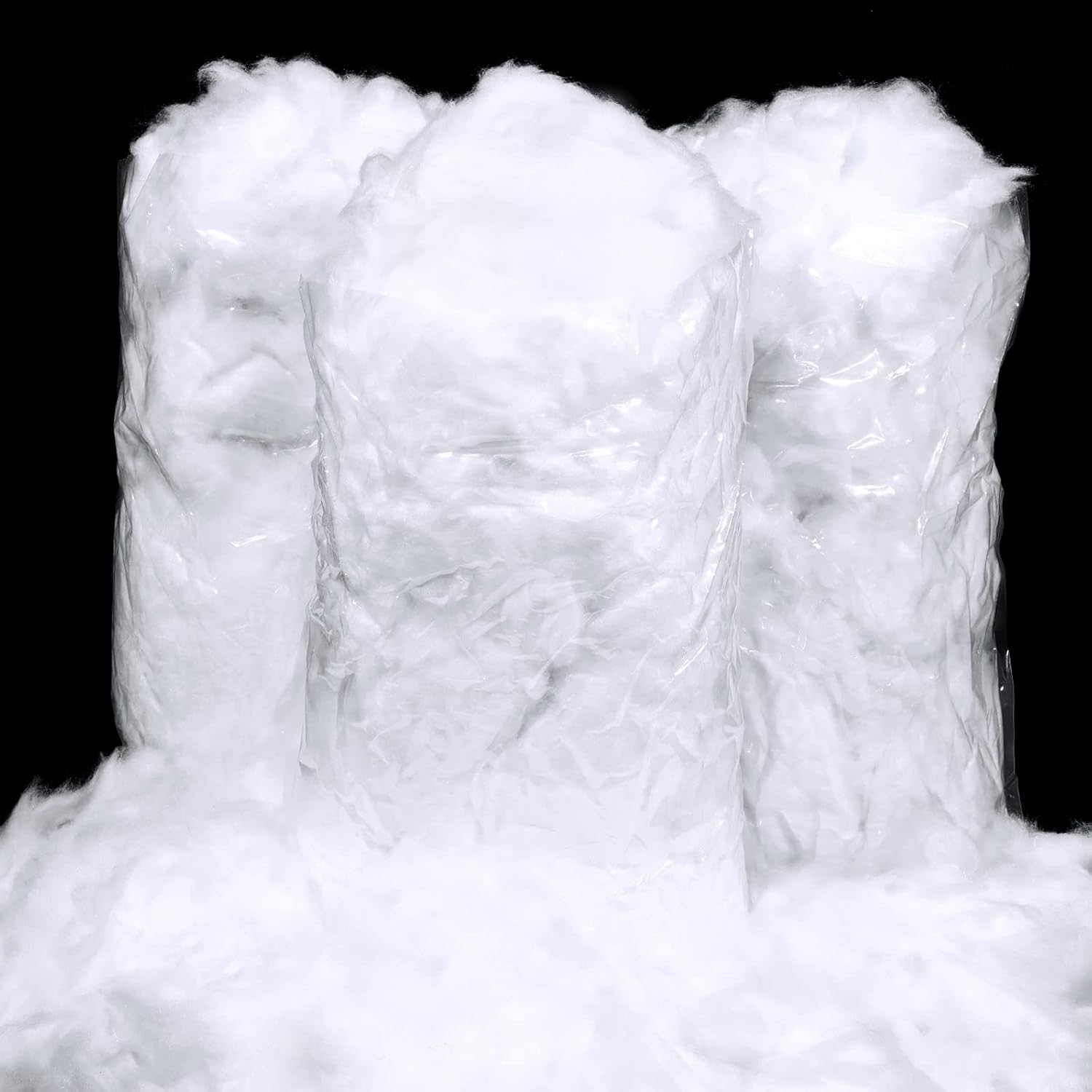 Artificial Snow - 3 Kg/ 106 Oz Polyester Fiber Fill Christmas Fake Snow Decor Artificial Snow Fluffy Fiber Stuffing Fake Snow for Christmas Tree Home Party Decorations Animal Crafts Pillow Stuffing Cushions Stuffing