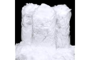 Remagr Polyester Fiber Filling Stuffing Fake Snow Fluff Bulk Fake Clouds for Pillow Cotton Craft Snow Party Decoration Home Animal Cushion Stuffing(3 Kg/ 106 oz)