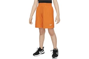 Nike Multi Big Kids' (Boys') Dri-FIT Training Shorts (Safety Orange/White, DX5382-819)