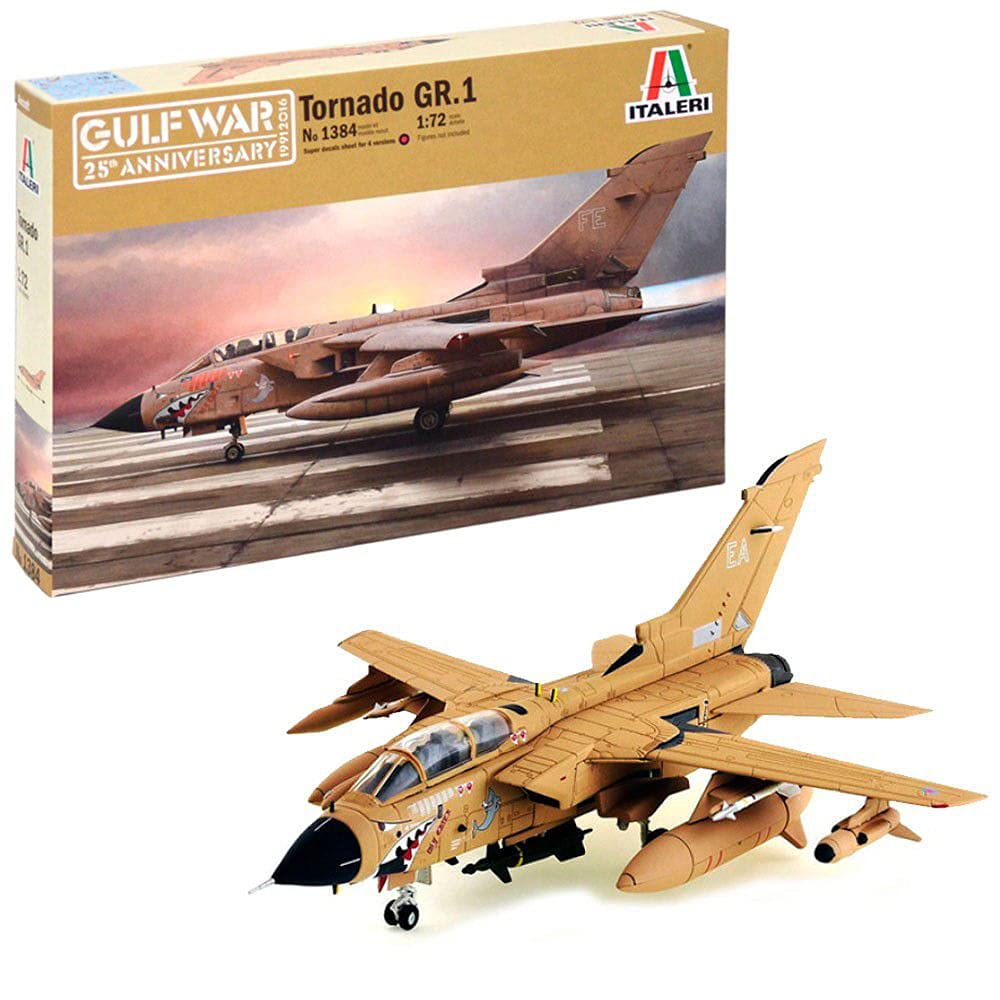 ITALERI 1384 TORNADO GR1 Model KIT, Clear,Gray,White,Green,Silver