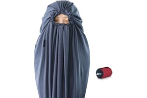 Litume Velvet Velour Sleeping Bag Liner Add Up to 14°F/ 8°C, Mummy Sleeping Sack Backpacking, Camping, Traveling, Hotel, Host