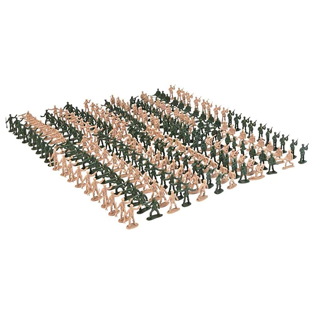 360 Plastic Soldiers - Traditional Green & Brown Men, Fun Toys for Children