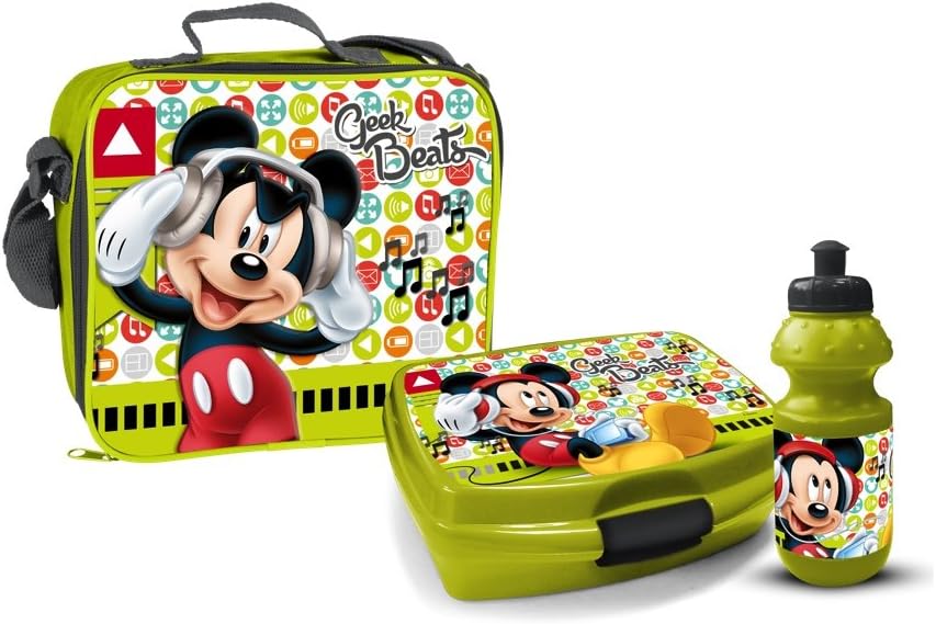 Star  Disney Mickey Mouse & Friends Art. Code- 46855, Canteens and Lunch Box Set 3 Pieces