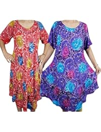 Womens Tank Dress Colorful Beach Cover Up Summer Swing Caftan Dresses Lots Of 2