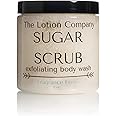 The Lotion Company Sugar Scrub Exfoliating Body Wash, Paraben Free, Cruelty Free, Made in USA, Bath and Shower Exfoliator, Fragrance Free - Unscented