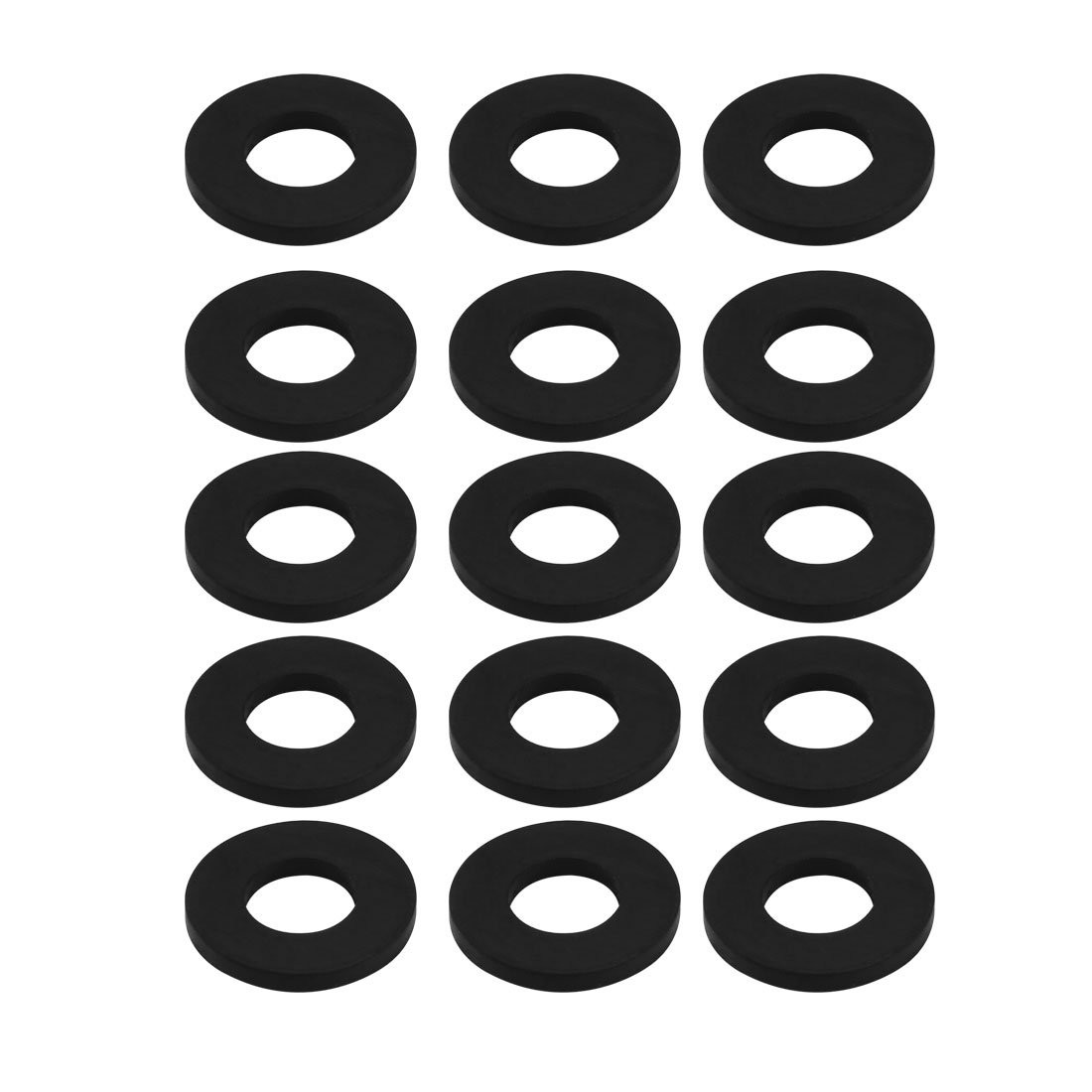 sourcingmap Nitrile Rubber Flat Washers 19mm OD 9mm ID 2mm Thickness for Faucet Pipe Water Hose, Pack of 15 — image 1