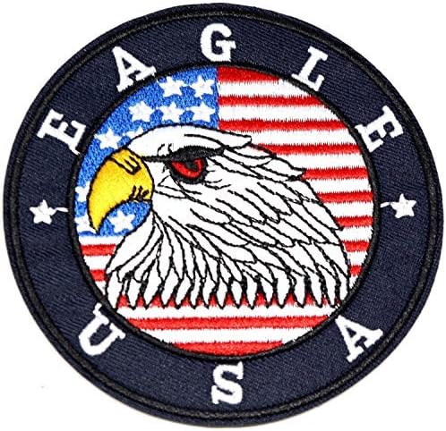 3.5"x3.5" EAGLE USA D.I.Y.embroidered iron on patches