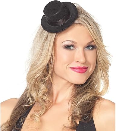 mini black top hat