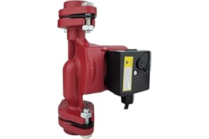 ZYIY 115V Booster Pump 3-Speed Hot Water Pressure Booster Pump for Home Boiler Circulation Pump 1" Flange Recirculating Booster Pump Circulator Shower Booster Pump for Solar Water Heater/Faucet