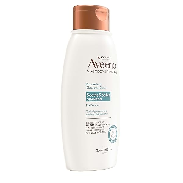 AVEENO SCALP SOOTHING ROSE WATER CHAMOMILE BLEND SHAMPOO, FRESH, 12 FL OZ