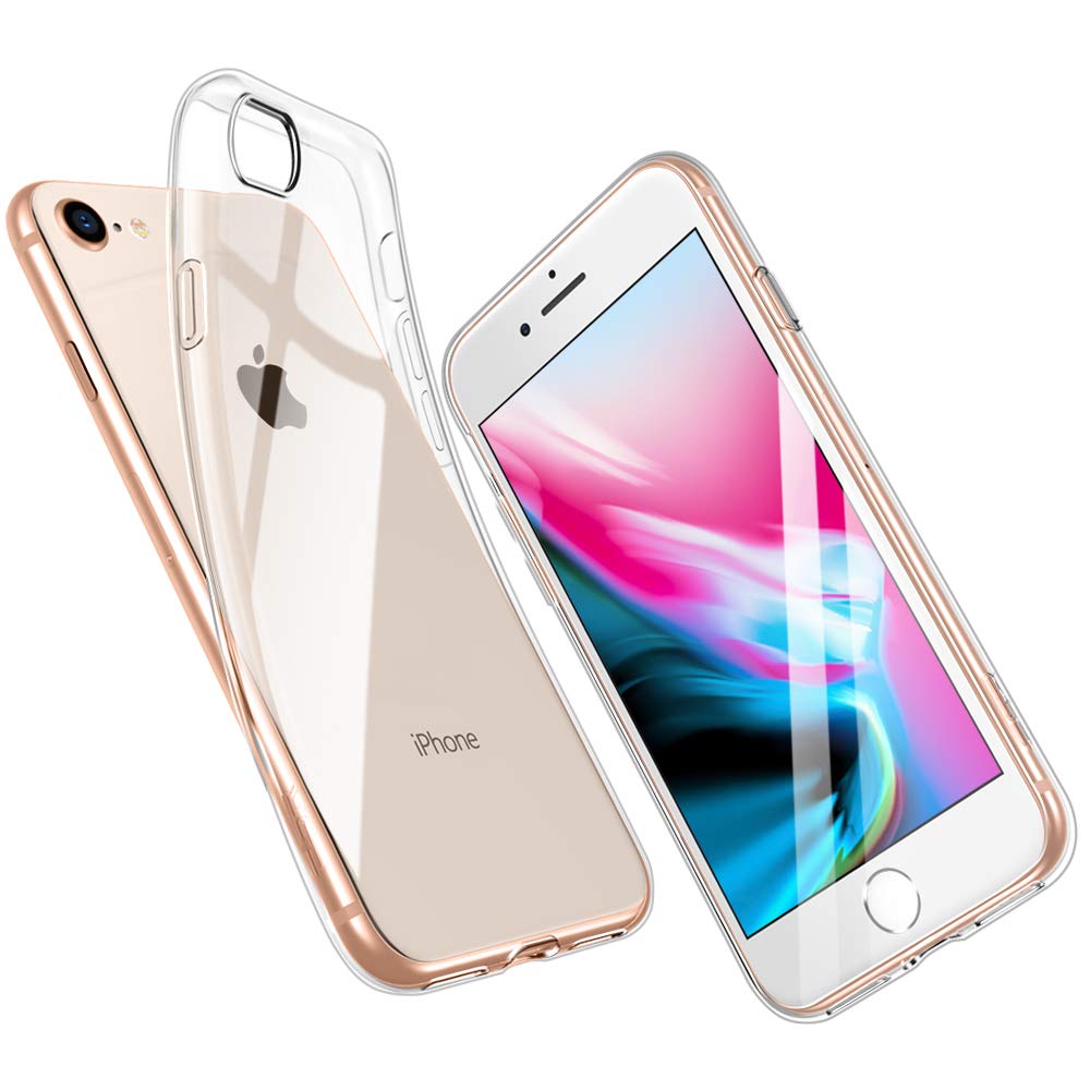 ESR Clear Case for iPhone 8 Case/iPhone 7 Case, Slim Soft Silicone TPU