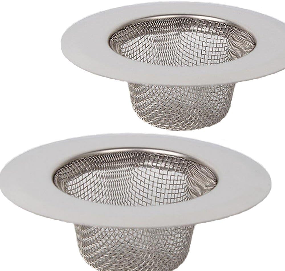 2 pack stainless steel drainage sieve set, stainless steel sieve duct