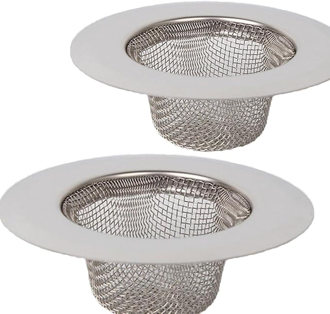 2 pack stainless steel drainage sieve set, stainless steel sieve duct