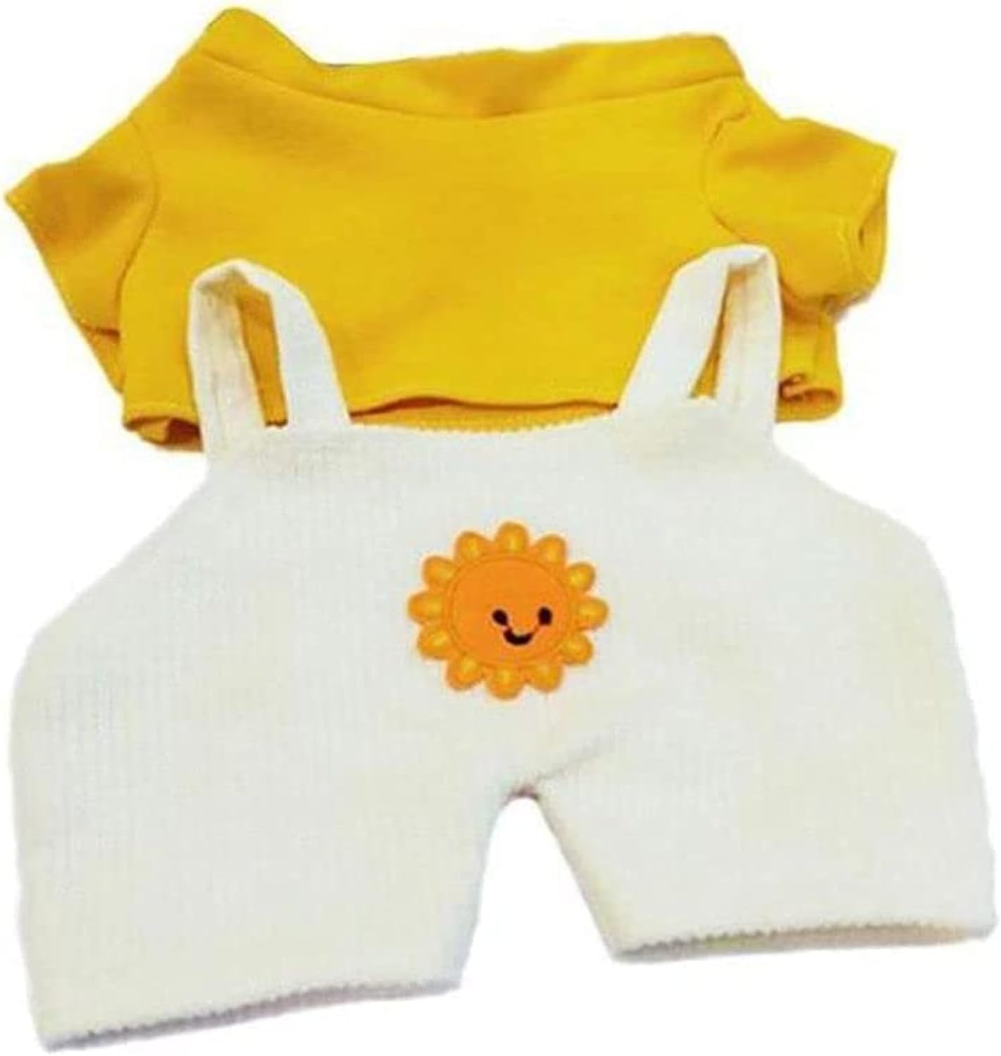 1Set Cartoon Duck Clothes White Yellow Stuffed Duck Clothing for Plush Cotton Skirt Overalls Outfit Clothing Stuffed Animals Clothes Kawaii Plush