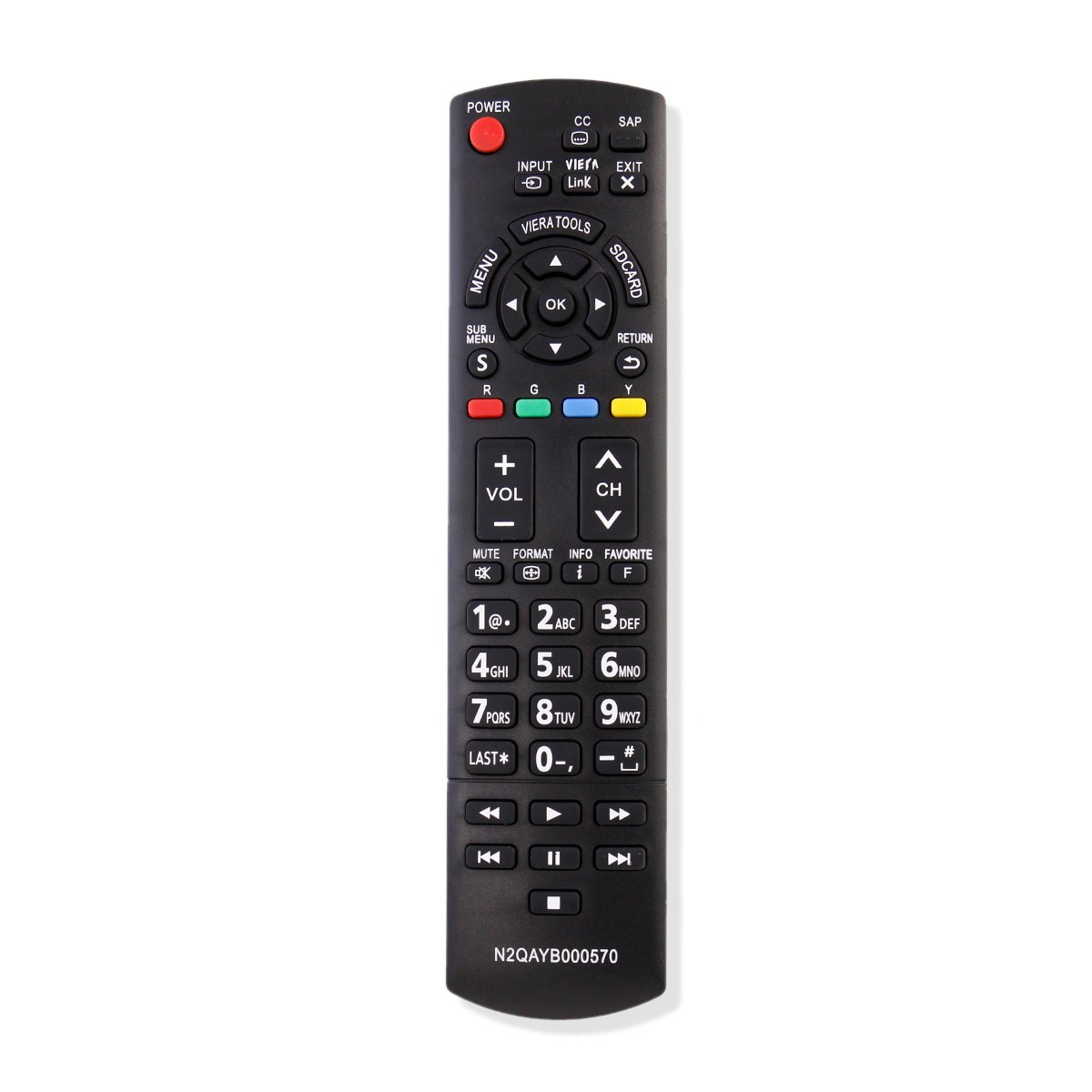 Amazon.com: New N2QAYB000570 Replacement Remote Control Fit for Panasonic  TV TC-32LX34