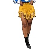 TieBnss Jean Shorts for Women Frayed Raw Hem Ripped High Waisted Summer Denim Shorts