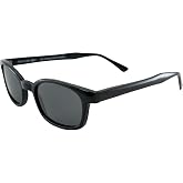 Original X-KD's 20% Larger Polarized Lenses Black Frame Biker Sunglasses