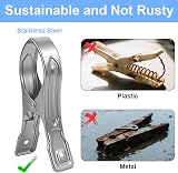 Vicloon 6 Pcs Stainless Steel Beach Towel Clips 12cm Large Sunbed Pegs view 4