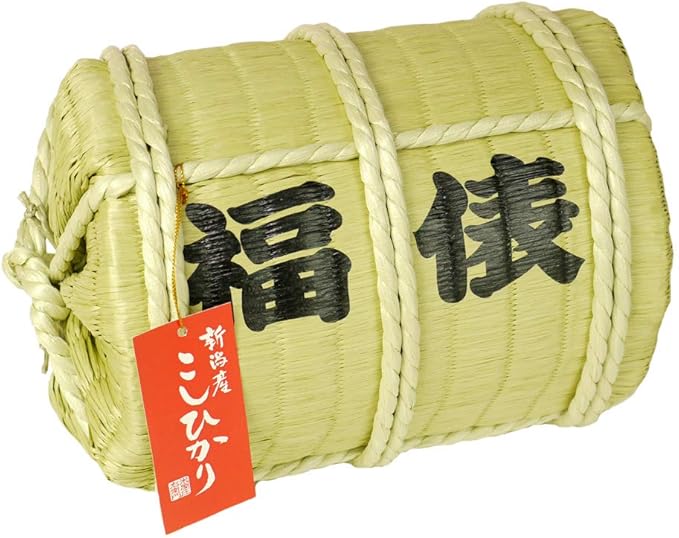 Amazon 福俵 新潟県産こしひかり 5kg 精米 米俵 慶事 お祝い 縁起物 贈答 ギフト 米庄 白米 胚芽米 通販
