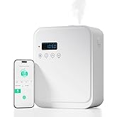 Smart Scent Air Machine for Home,1500 Sq. Ft Coverage Waterless Essential Oil Diffuser with Cold Air Diffuser with App Control,Hotel,Spa, Office Collection Diffuser, Waterless Whole House,White