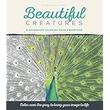 Beautiful Creatures: A Grayscale Adult Coloring Book of Animals