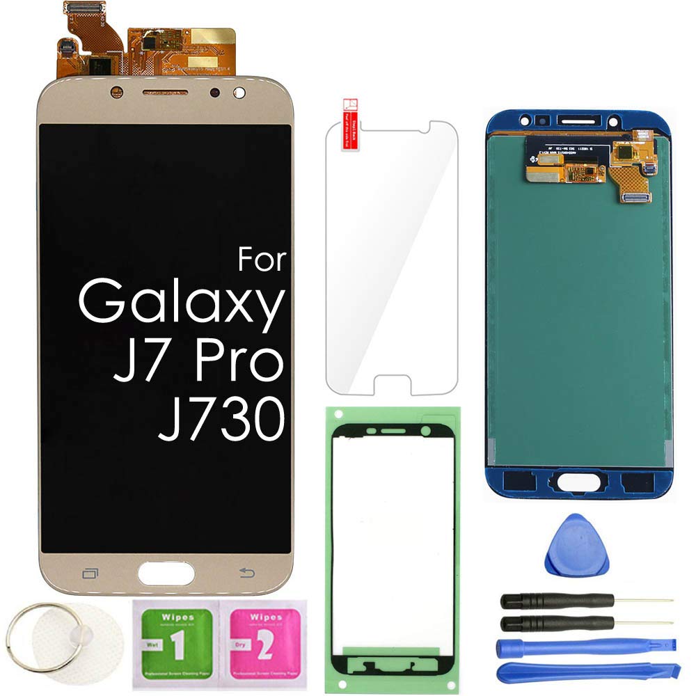 Photo 1 of J7 PRO LCD Screen Replacement Touch Display Digitizer Assembly (Gold) for Samsung Galaxy J730 2017 J730G J730F SM-J730F/DSM J730FM/DSM J730G/DS J730GM/DS