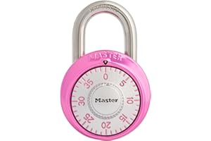 Master Lock 1530DPNK Breast Cancer Research Foundation Dial Combination Lock, Pink