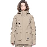 HIGH EXPERIENCE Ski Jacket Snowboard Coat Snow Winter Waterproof Insulated Windproof Baggy Warm Hooded Jacket for Men Women