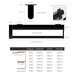 BaiNong pull out closet rod pull out pants rack for