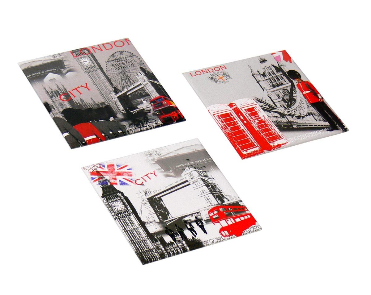 Trendfinding 3 x Magnet Set London UK 3 Pieces