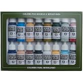 Vallejo - American Civil War Acrylic Paint Set | Model Color | Figure Color Series Historical Miniature Kit to Achieve Historical Accuracy with Artist-Grade Pigments | 16 bottles x 18 ml (0.6 fl.oz.)
