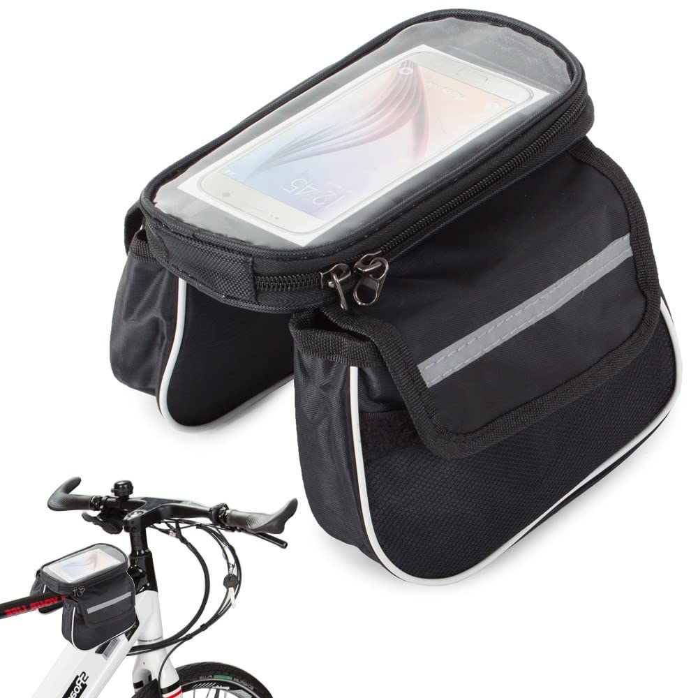 PARENCE. - Double Bicycle Bag Anti-Vibration/Waterproof - Double Frame Bag for Bike, Closure, Universal - Physical Activities/Outdoors
