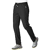 BASUDAM Men's Athletic Pants Thin Lightweight Quick Dry Zipper Pockets Outdoor Sports Pants for Running Jogging Hiking