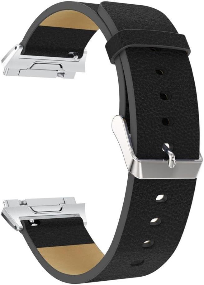 Para Fitbit Ionic perforado piel accesorios banda pulsera ...