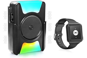 DAYTECH Wireless Caregiver Call Button Portable Wrist Pager Watch Help Alert Elderly Monitoring for Home Seniors Alarm Emergency Nurses Patients 1 SOS Watch Button 1 Receiver