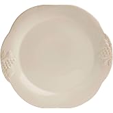 Casafina Ceramic Stoneware 11'' Dinner Plate - Madeira Harvest Collection, Vanilla Cr&egrave;me | Microwave &amp; Dishwasher Safe Dinnerware | Food Safe Glazing | Restaurant Quality Tableware
