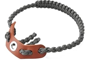 Elm Ray Archery Bow Wrist Sling 550 Paracord,Durable 100% Full Grain Leather with Strong Metal Grommet,Comfortable and Light,Fit Compound Bow Stabilizer & Recurve