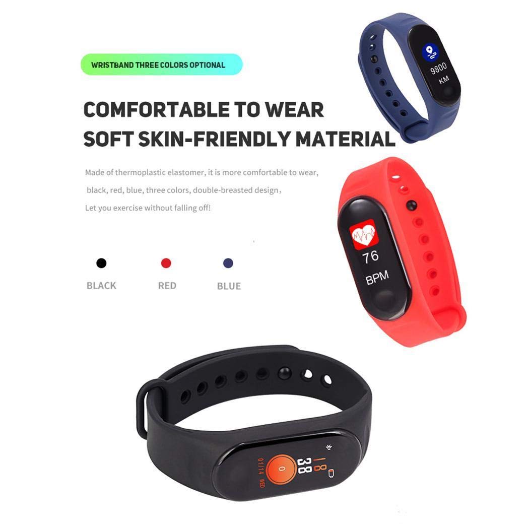 Bluetooth Reloj Inteligente Rastreador de Ejercicios Monitor de Ritmo Cardiaco Deportivo Smartwatch